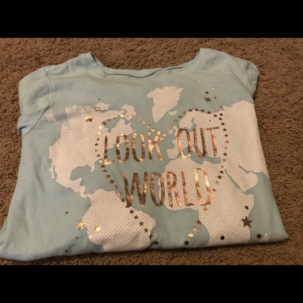 girls long sleeve graphic tee